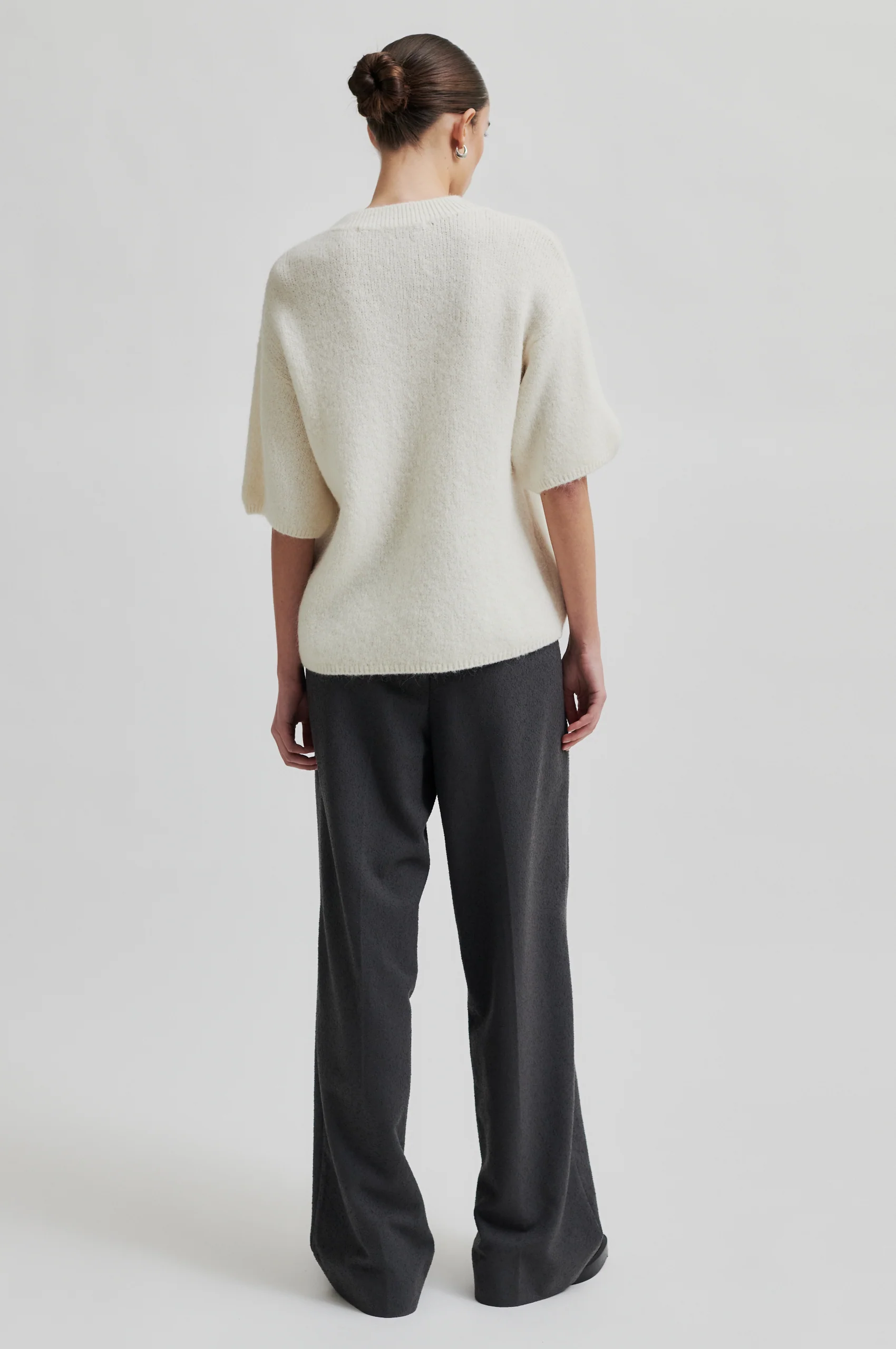 Second Female  Wanda O-Neck striktrøje - Dark Chalk