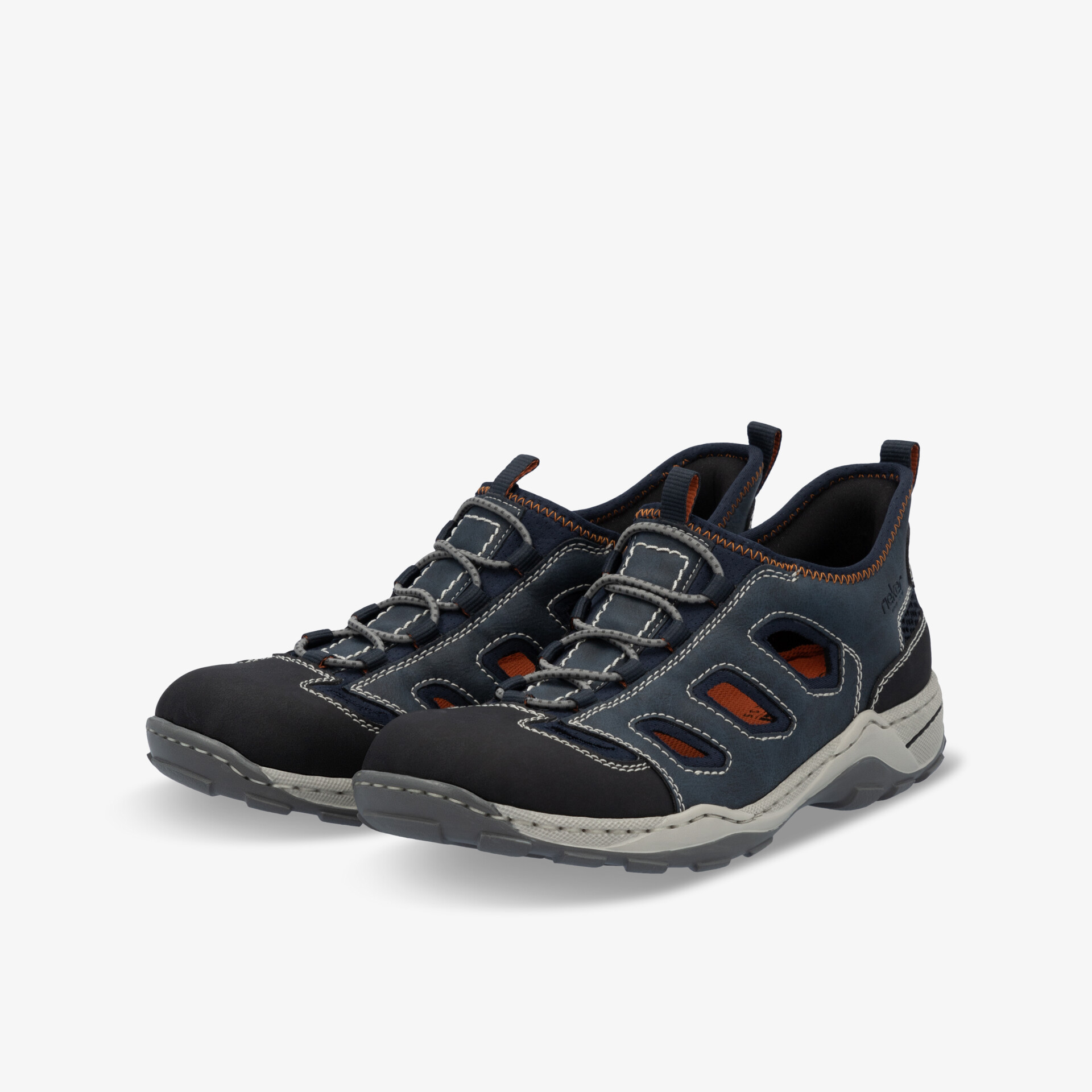 rieker Herren Halbschuhe blau