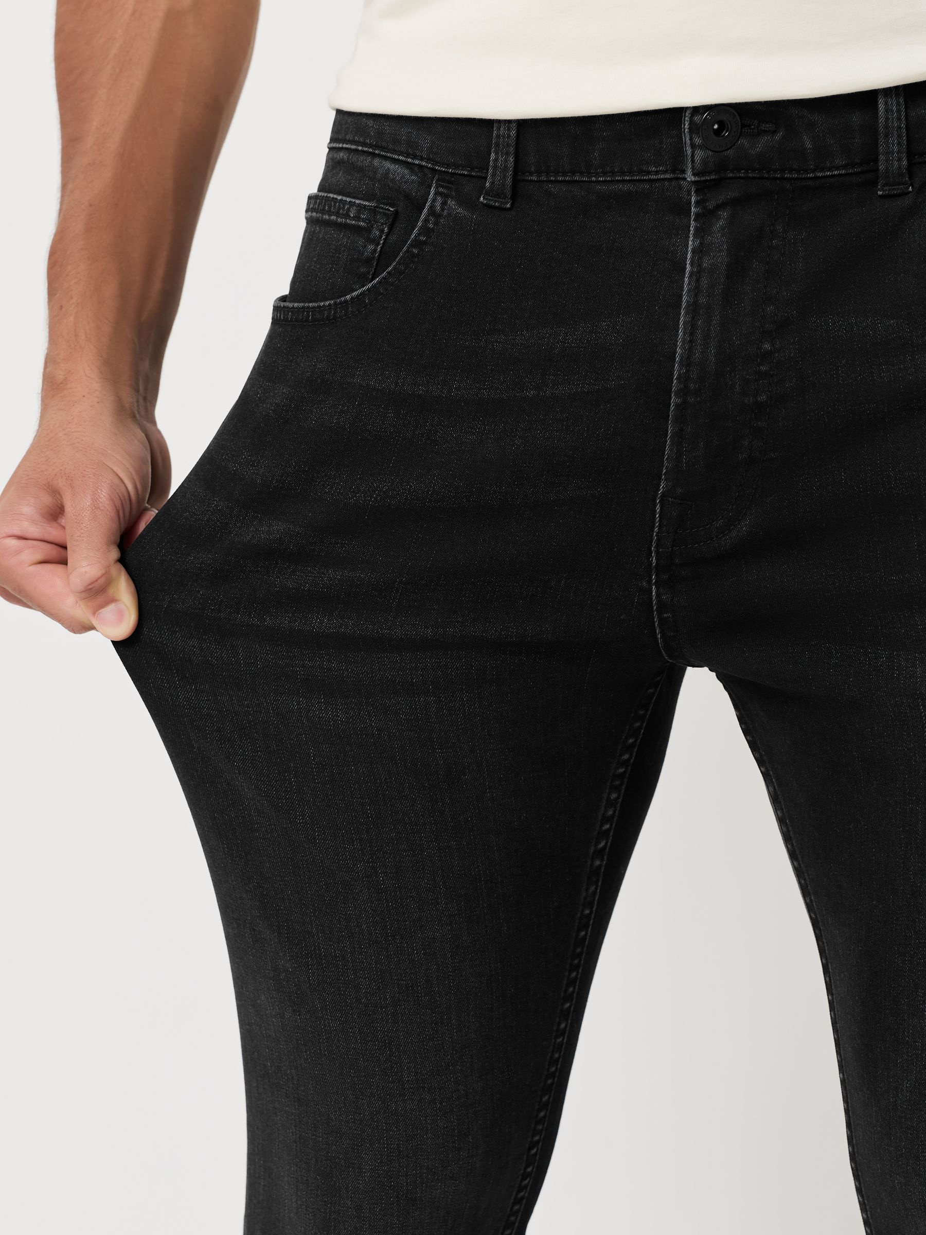 Zwarte wassing - Enkele - Skinny fit klassieke stretchy jeans