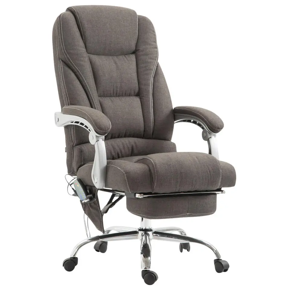 CLP Bureaustoel Pacific chroom Frame - Stof - donkergrijs