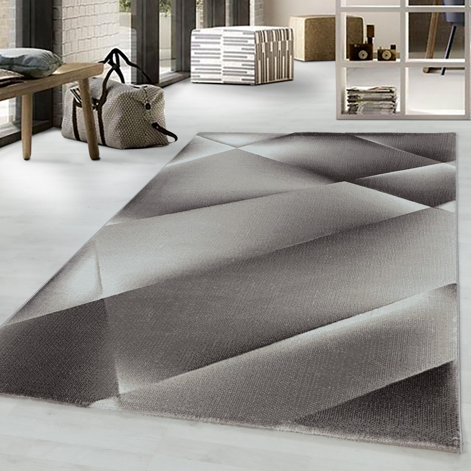 Designer Kurzflor Teppich Modern, Abstrakt Gemustert, Rechteckig, Pflegeleicht