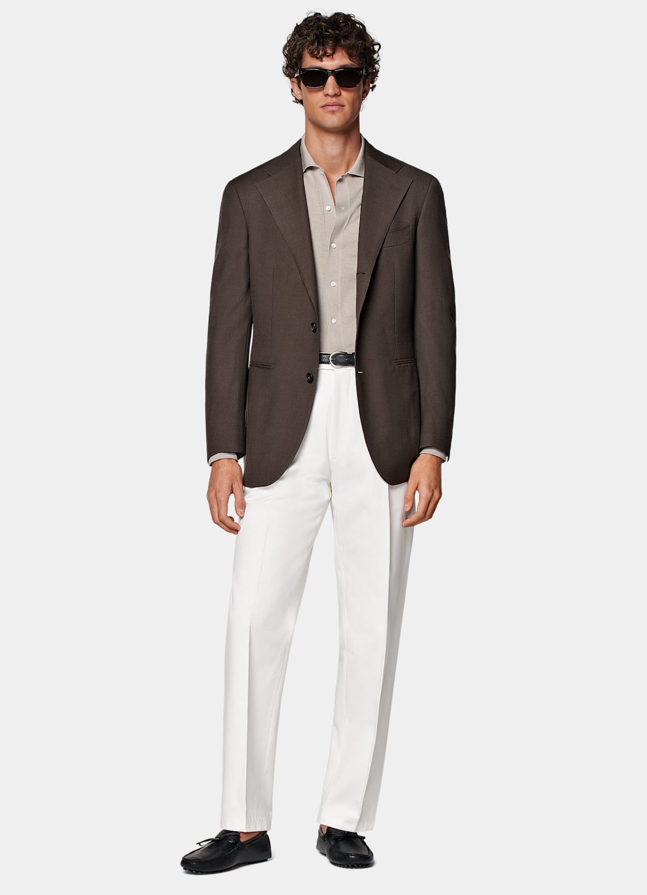 Blazer Roma coupe Relaxed marron foncé
