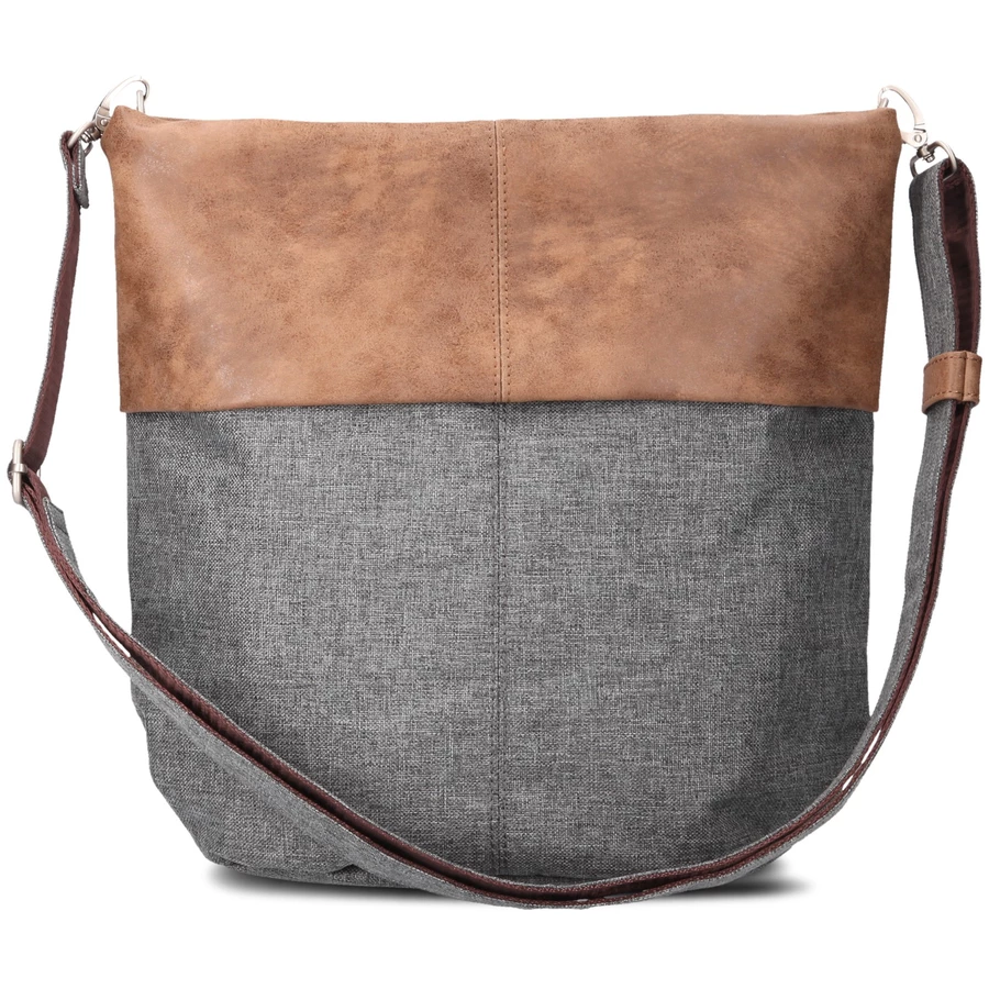 zwei Olli OT12 - Schultertasche 32 cm stone