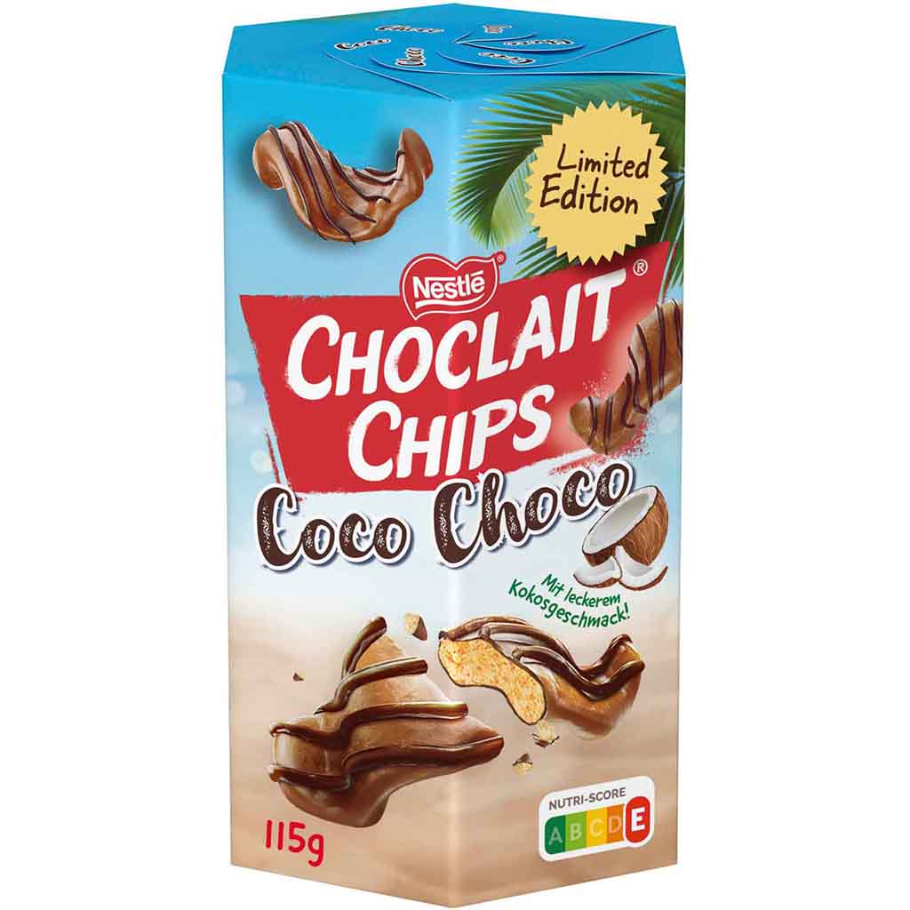 Nestle CHOCLAIT CHIPS Coco Choco 115g MHD:30.6.25