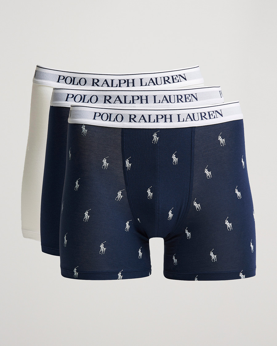 Polo Ralph Lauren 3-Pack Boxer Brief Navy/White/Navy Pony