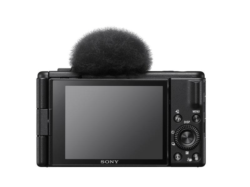 Sony Fotokamera ZV-1F Vlog-Kamera ZV-1F | Digitalkamera (verstellbares Display, 4K Video, Zeitlupe, Vlog-Funktionen) – Schwarz