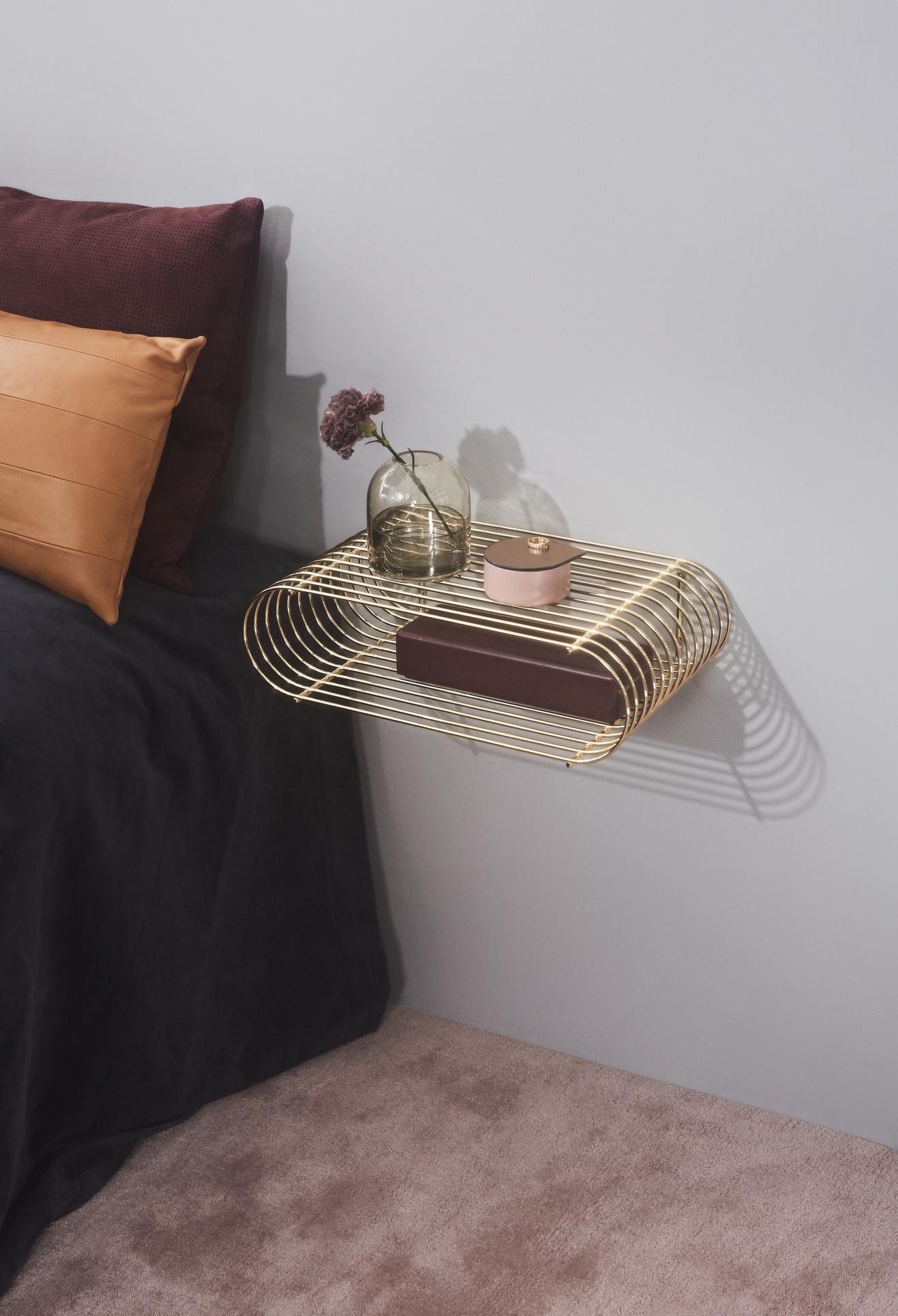 Curva wandplank 40 zwart