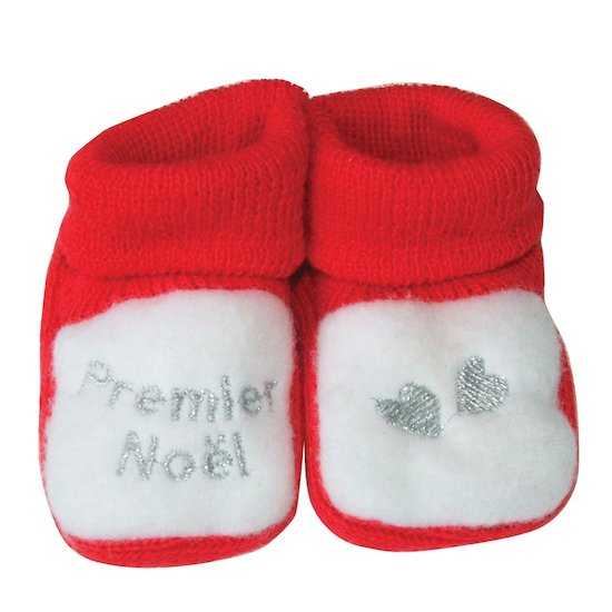 Chaussons de Noël   Rouge        Taille unique   de               Trois Kilos Sept