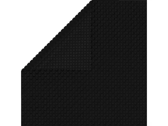 Film solaire de piscine PE rectangulaire flottant 6x4 m Noir