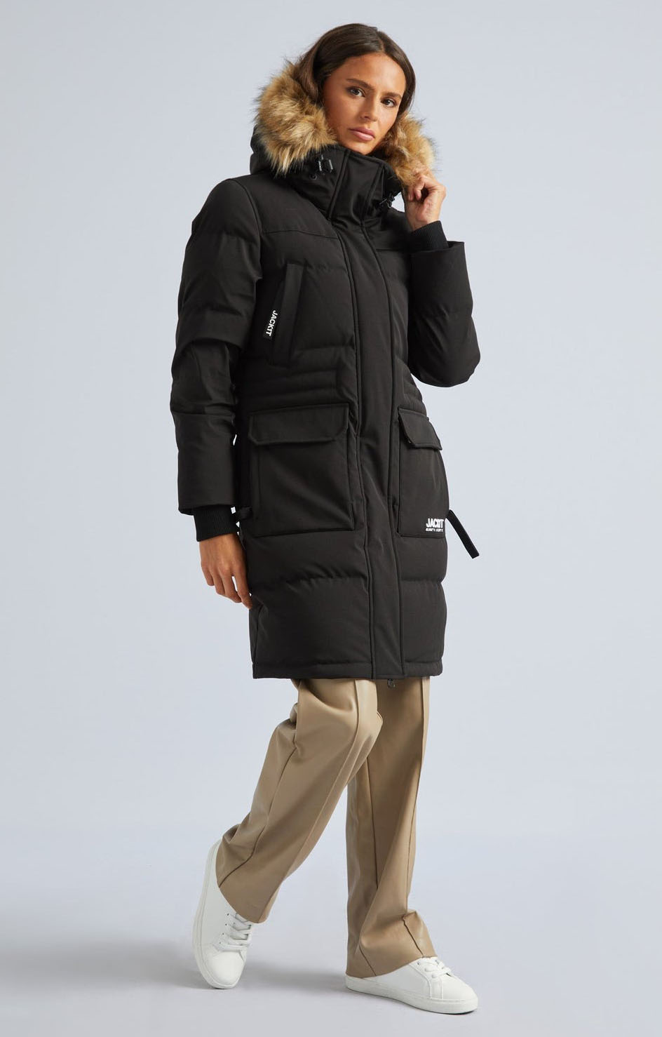 First Rescue Parka Dame Black/Dark Bear