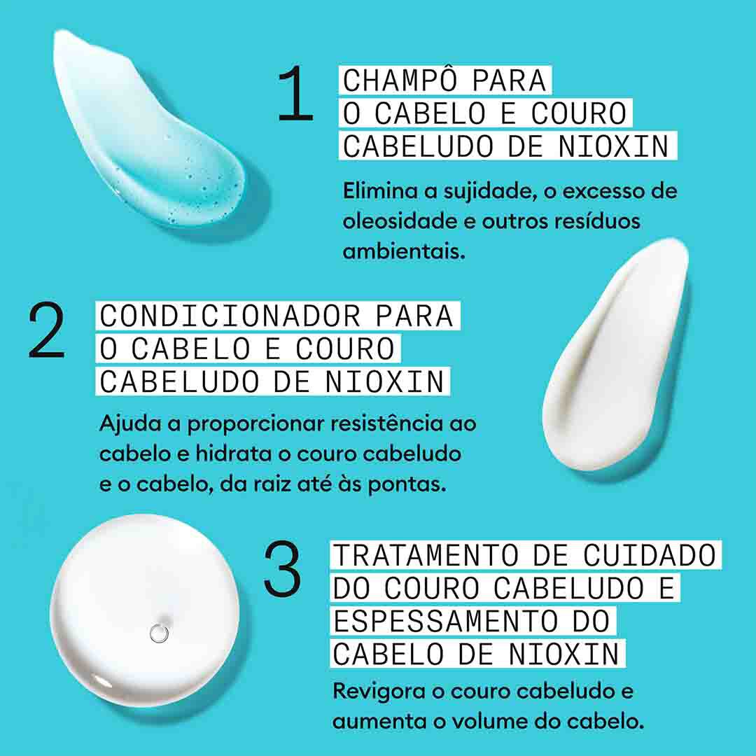 Nioxin Sistema 3 Kit Tratamento Cabelos Pintados - 1un