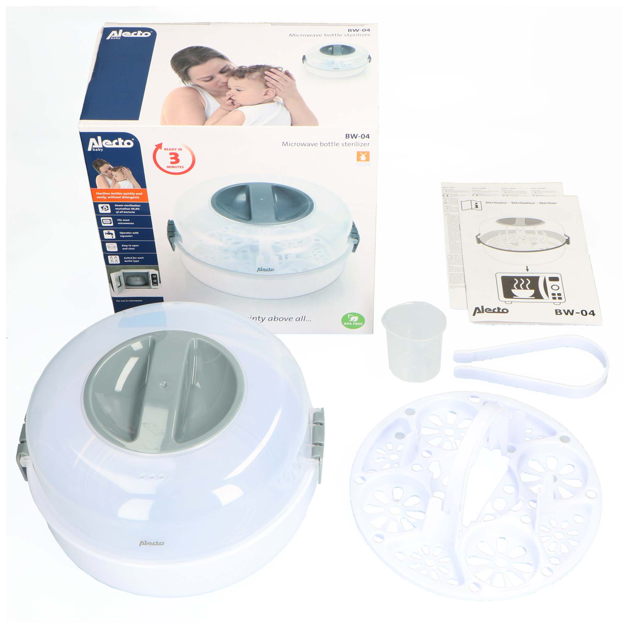 Alecto BW-04 magnetron fles sterilisator  - Prénatal