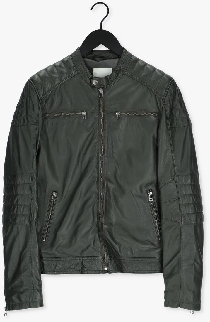 GOOSECRAFT groene goosecraft leren jas jacket 965