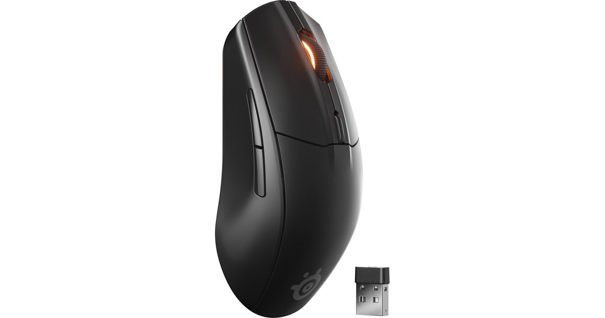 SteelSeriesRival 3 Wireless Gen 2 gaming muis  (Zwart, 18.000 dpi, RGB leds)