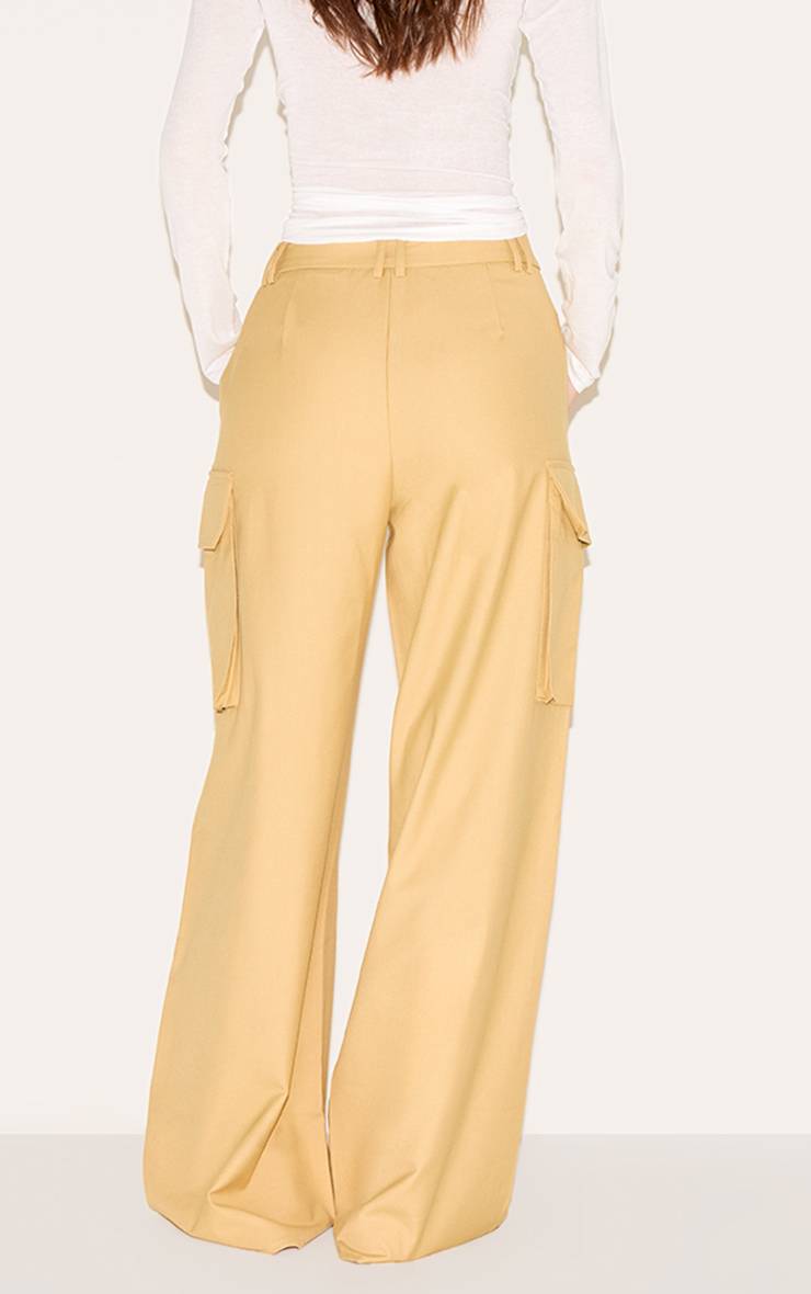 Caramel Pantalon Droit Tissé À Détail De Poches