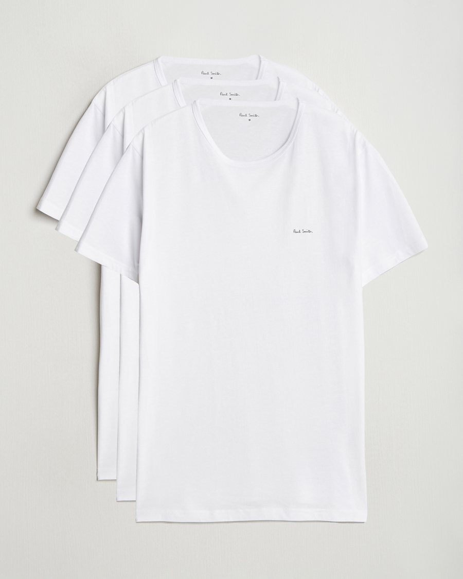 Paul Smith 3-Pack Crew Neck T-Shirt White