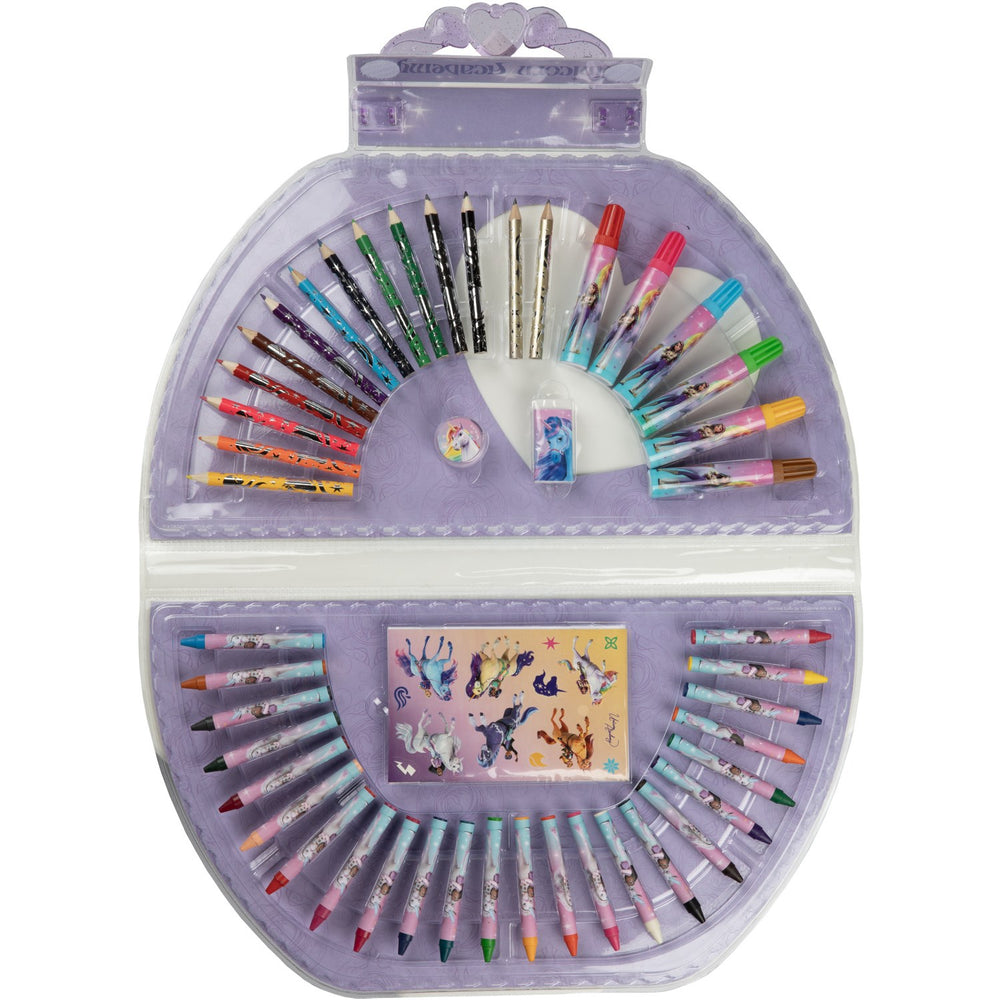 Køb Undercover Unicorn Academy Colouring Case, 51 Pcs