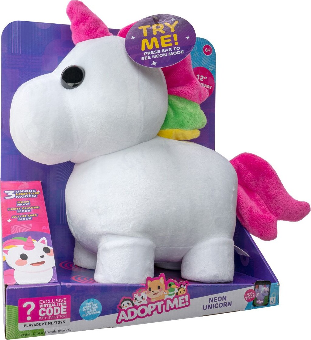 Adopt Me Bamse - Mega Neon Unicorn - 30 CM