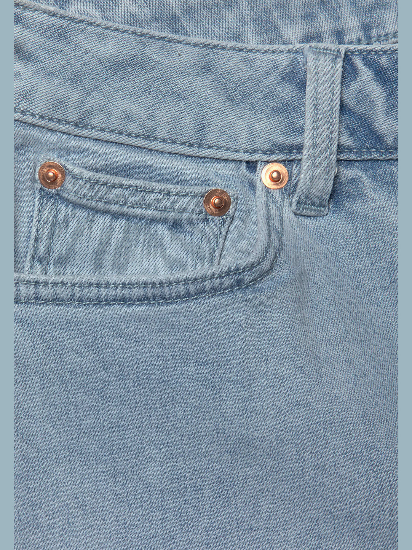 Jean large longueur 7/8 tendance, jambes évasées