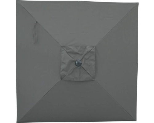 Soluna Orléans zweefparasol, 300 x 300 cm, vierkant, donkergrijs