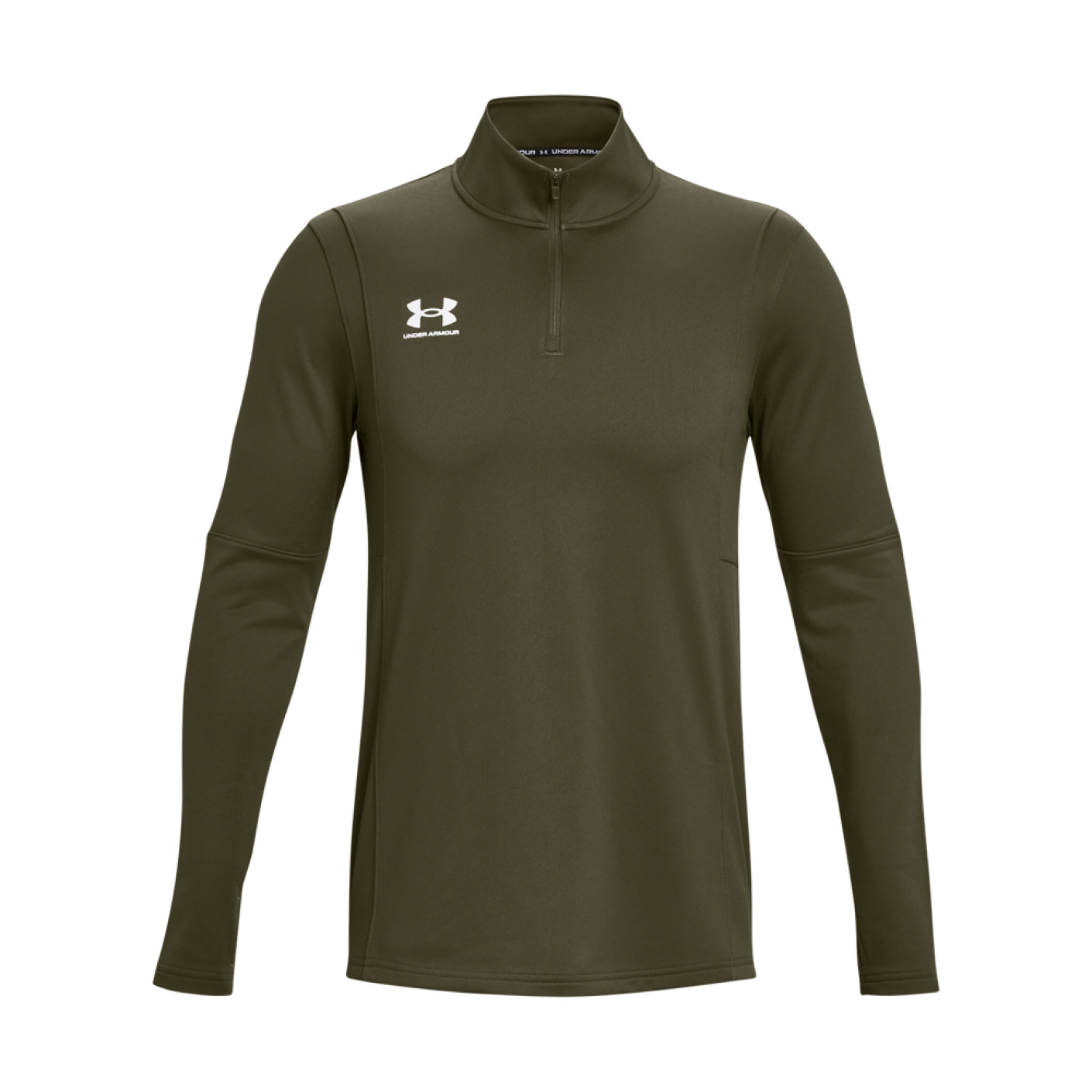 Under Armour Challenger Trainingstrui 1/4-Zip Olijfgroen Wit