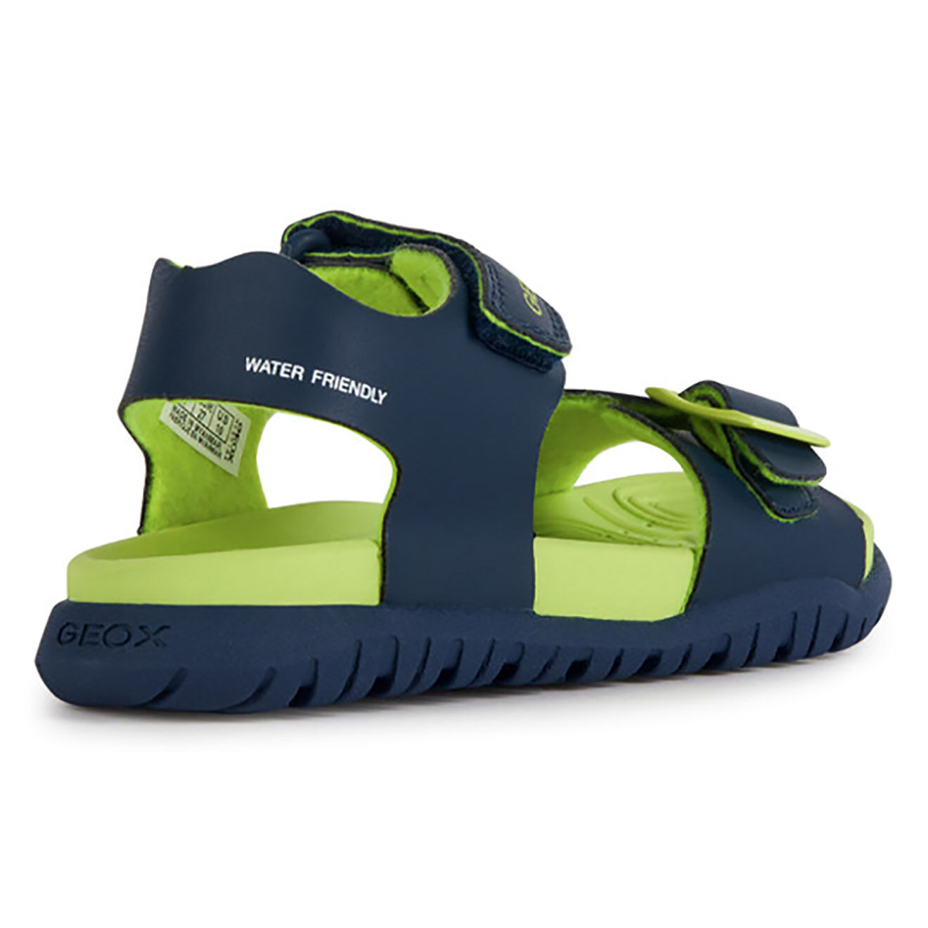 Geox Sandales Fusbetto bleu marine/citron