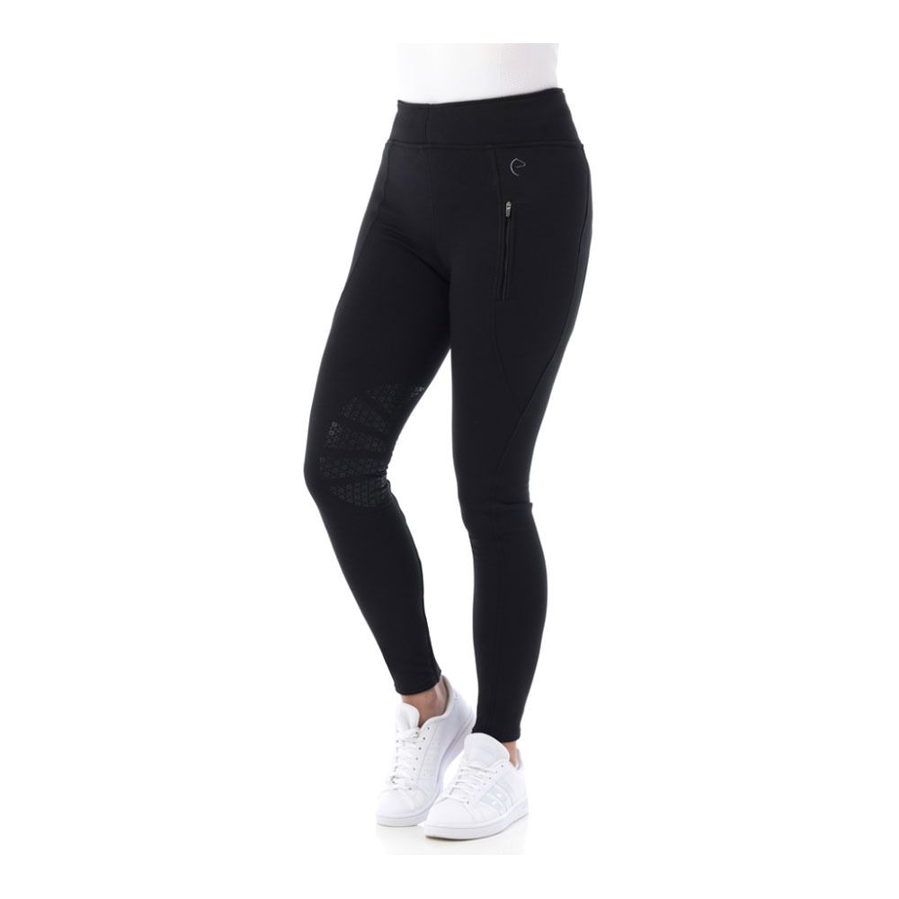 Equitheme DOLOMYT - Pantalon siliconé hiver Femme noir