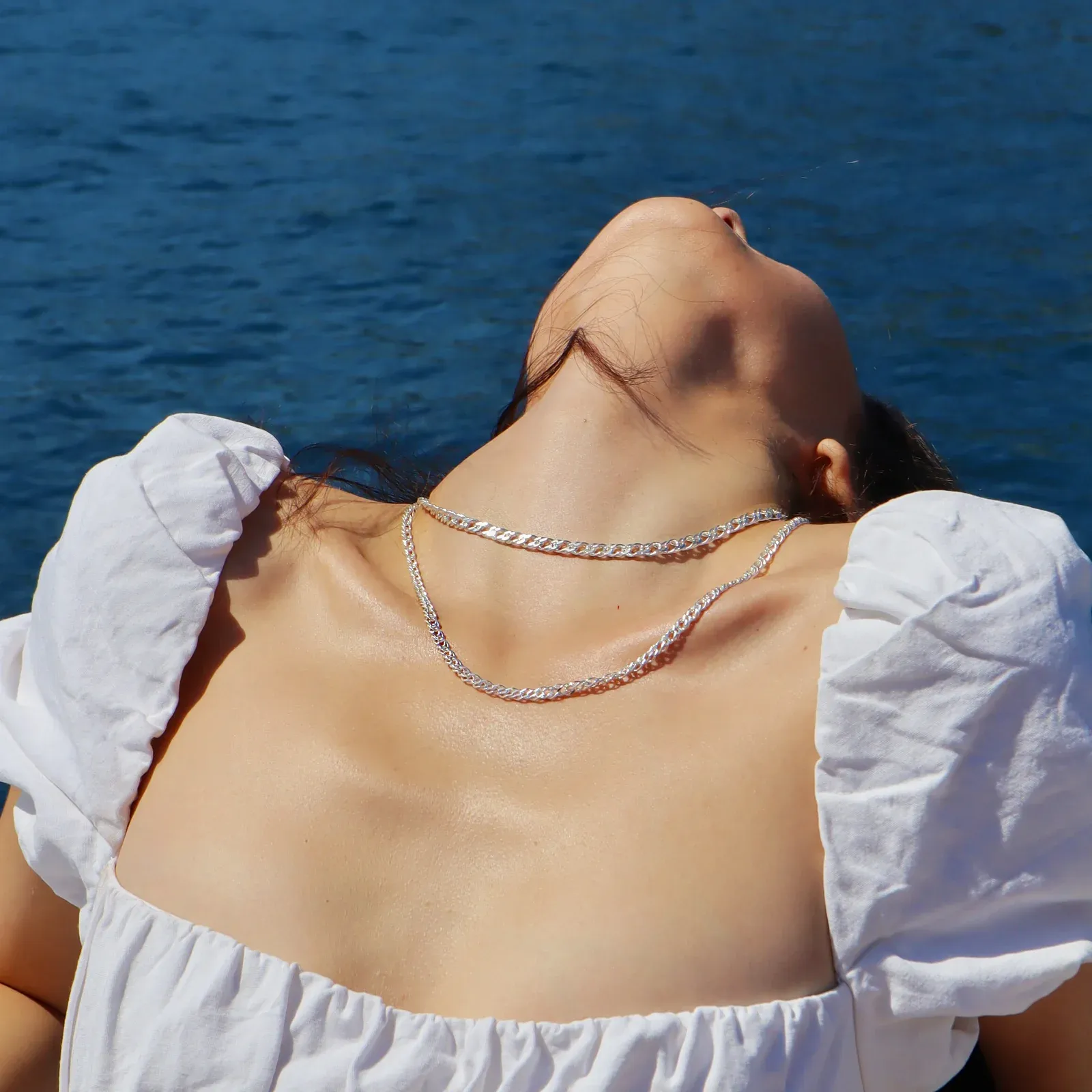 Collier chains large 40cm Jade Venturi