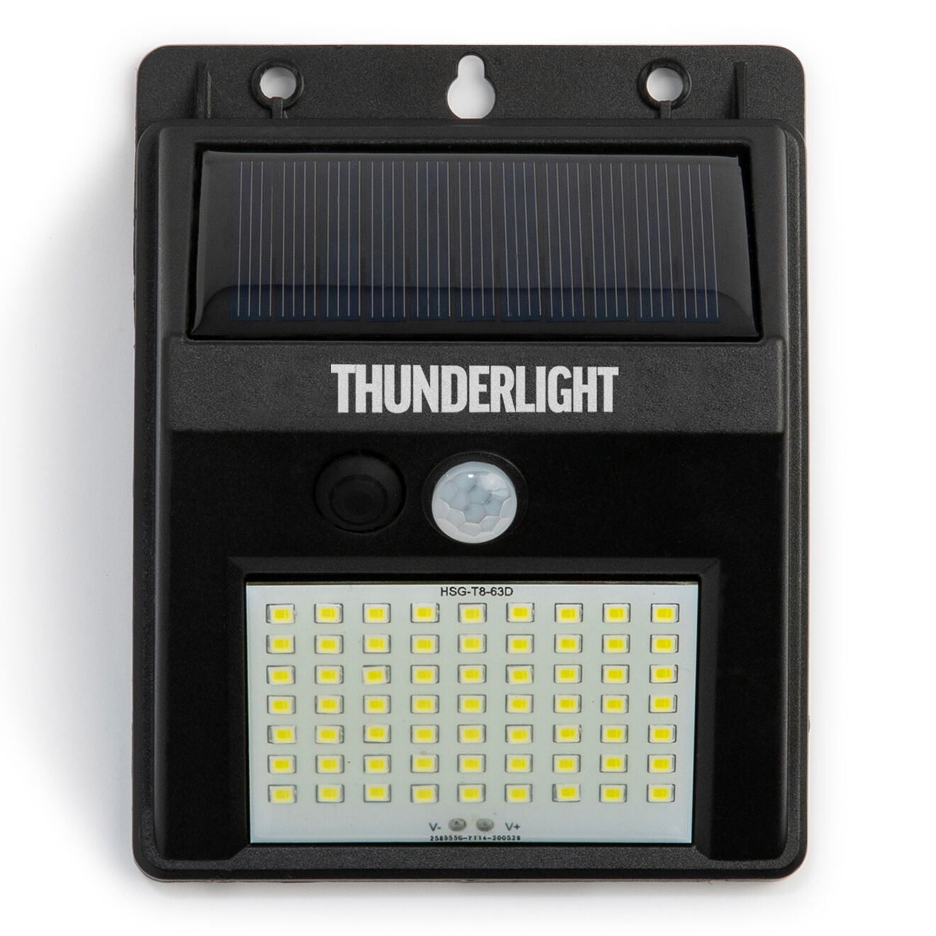Pratik Garden 3 Thunderlight 63 LED solaires noirs - 10x5x12.8 cm