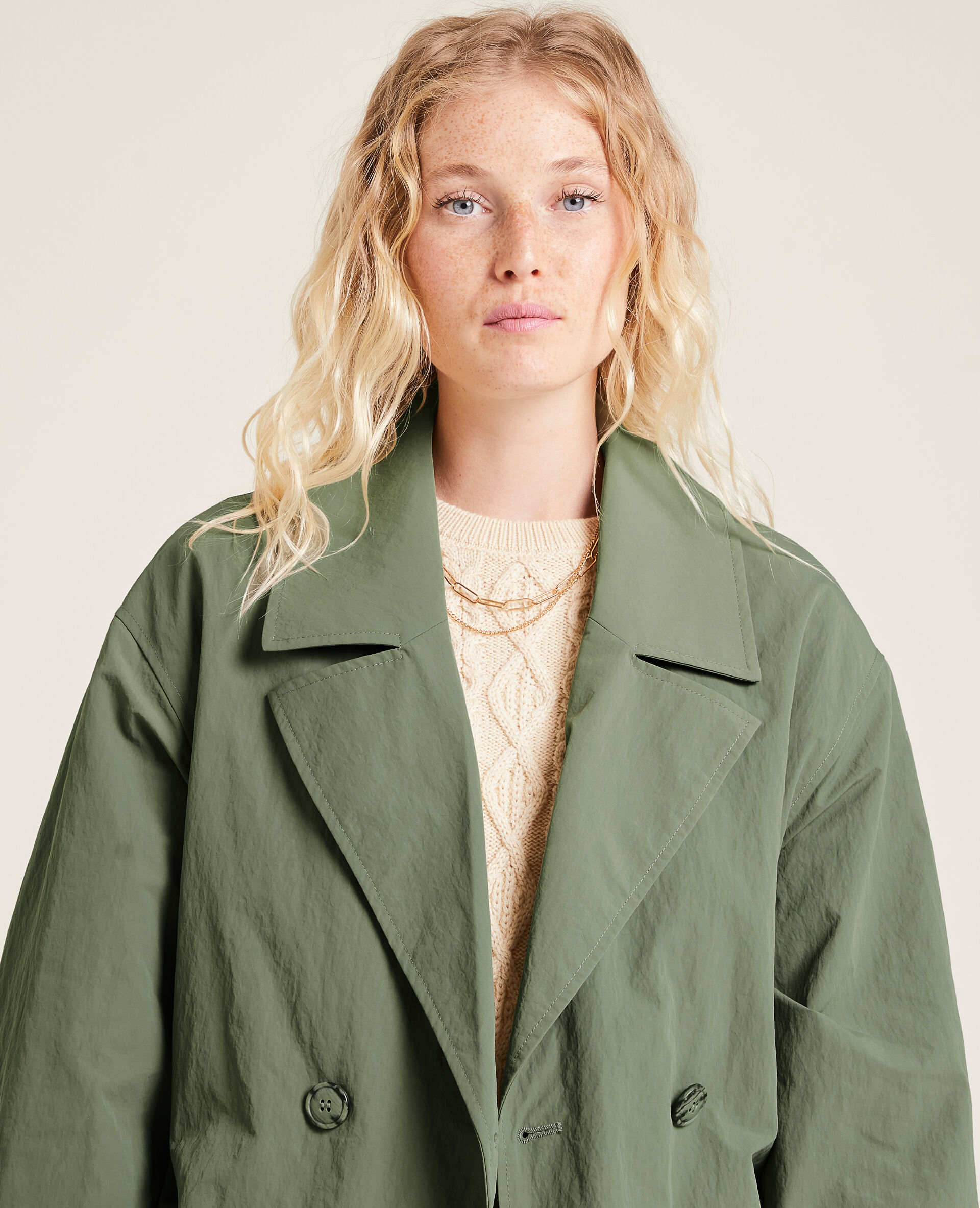 Trench court - Vert kaki