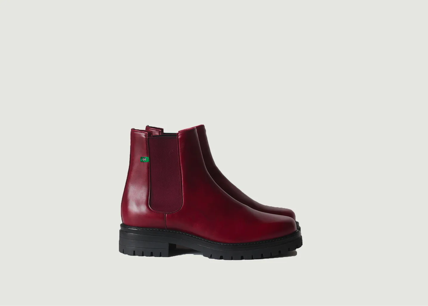Le chelsea boot Jerry en cuir vegan Supergreen