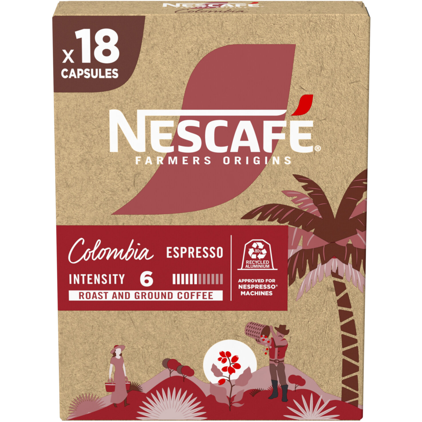 NESCAFÉ Farmers Origins Colombia Kaffeekapseln 18-pack, 7x79.2g