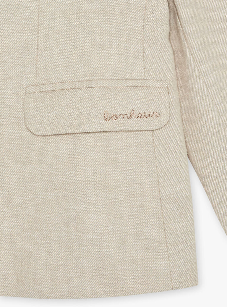 Veste beige en lin