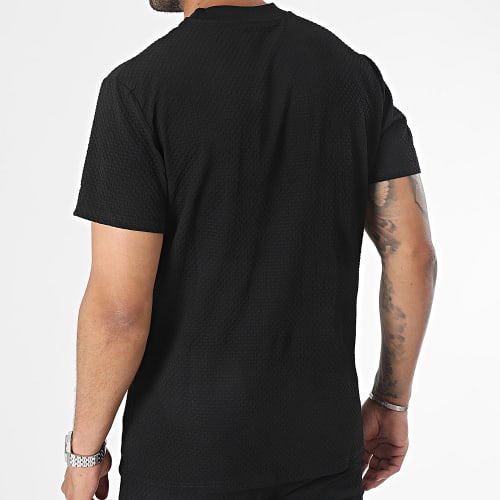 Ensemble Tee Shirt Et Short Jogging Noir
