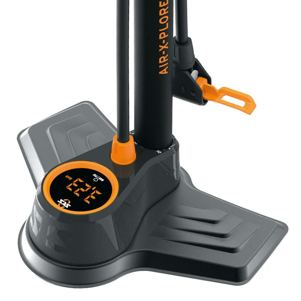 SKS Air-X-Plorer Digi 10.0 Fietspomp Zwart/Oranje