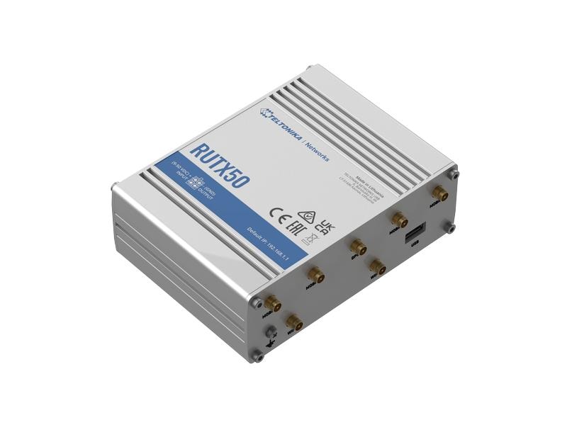 Teltonika LTE-Industrierouter RUTX50 5G, WiFi-5, 5x GE LAN RUTX50 Industrierouter 5G/LTE