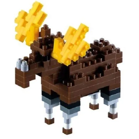 BRIXIES Mini-3D-Puzzle Elch, 109 Teile