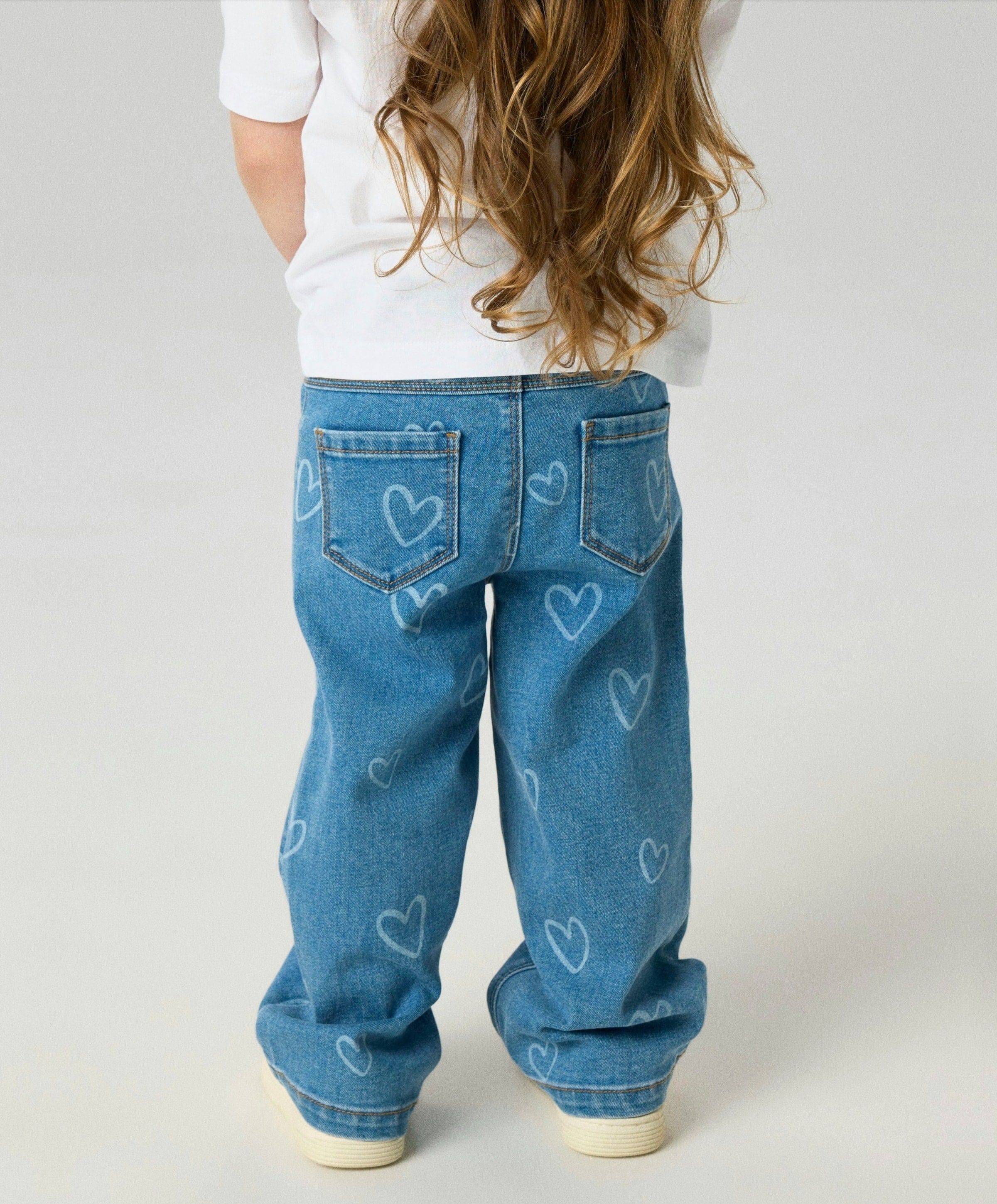Name it NMFROSE WIDE AOP JEANS 4044-ON NOOS meisjes jeans blauw
