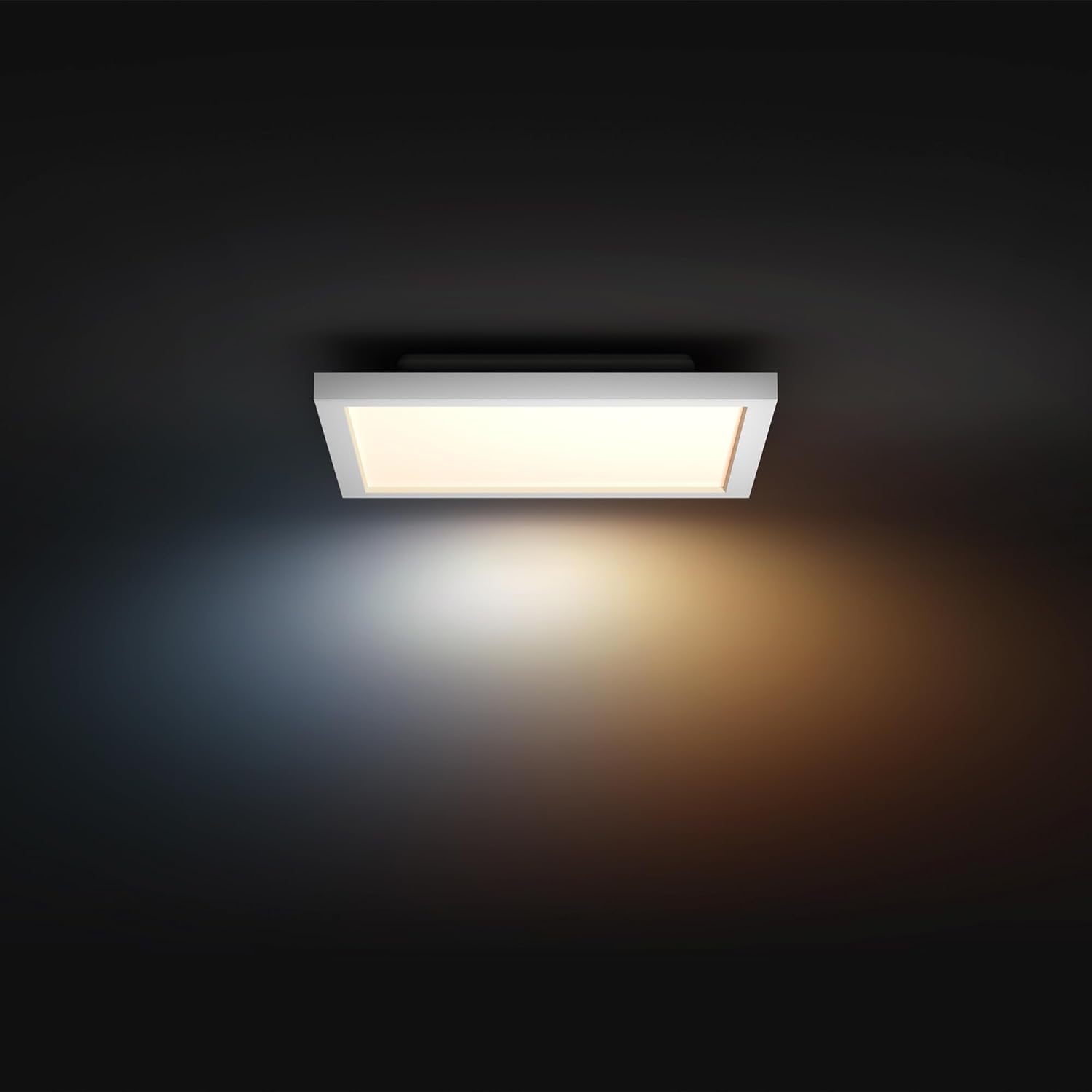 Philips Hue White Ambiance Aurelle smarte LED Panelleuchte, 30x30cm, Innenbeleuchtung, Smart Home Deckenleuchte für Schlafzimmer/Wohnzimmer, neue Generation, weiß