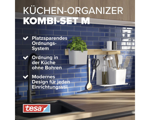 Keukenorganizer Tesa M Tesa wit 70021-00000-00
