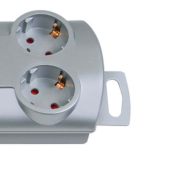 Brennenstuhl PRIMERA-LINE 1153390120 bevestigbare stekkerdoos 10-voudig 2m zilver