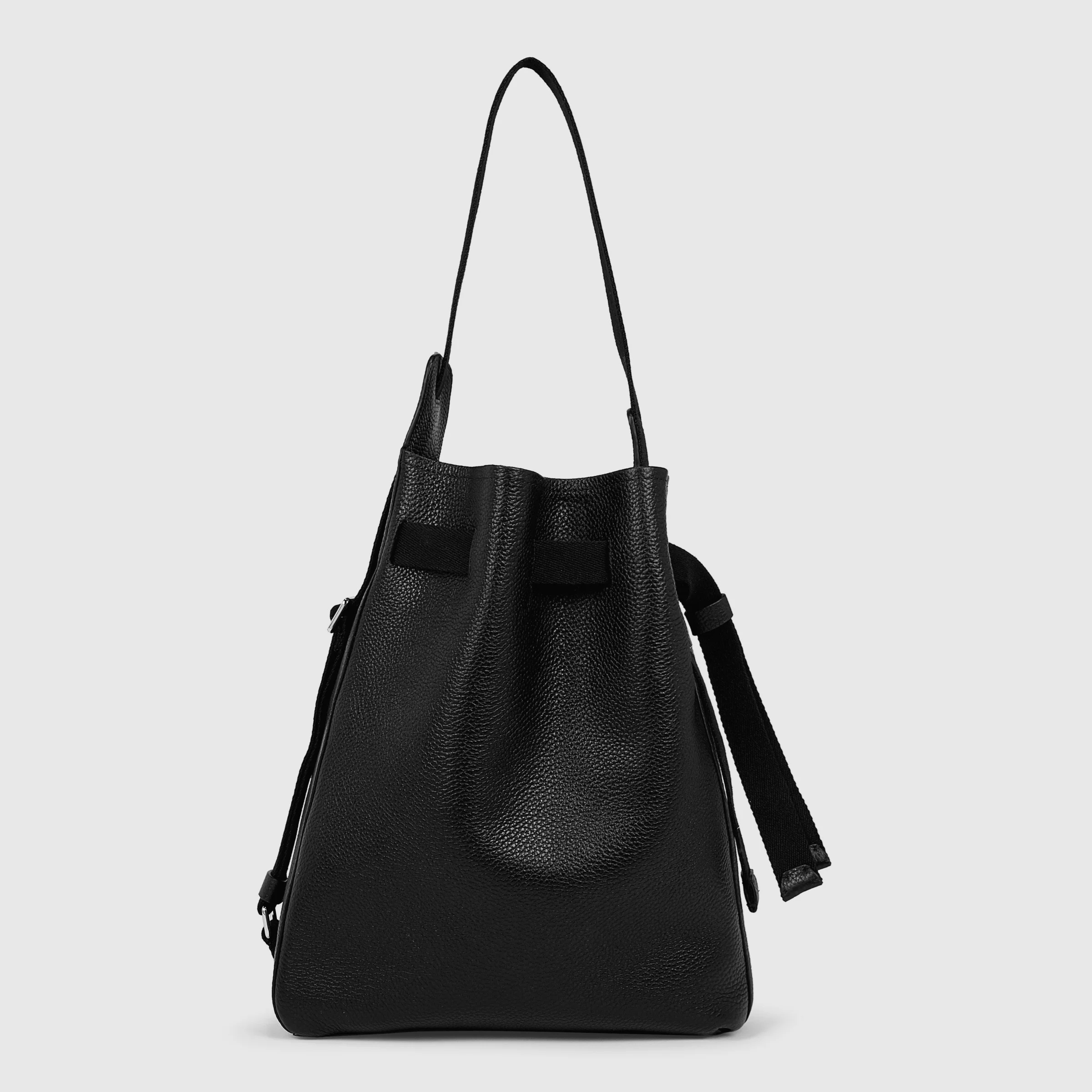 ECCO Sail Umhängetasche aus Leder Schwarz 22X36X12 cm