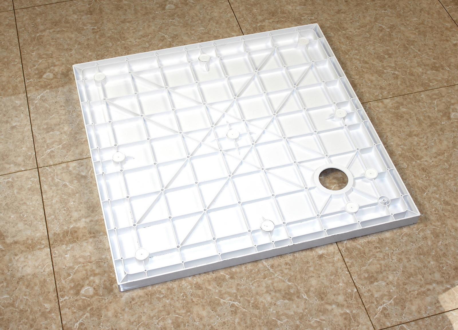Mueller Mannheim luxe douchebak vierkant 90x90x4cm wit