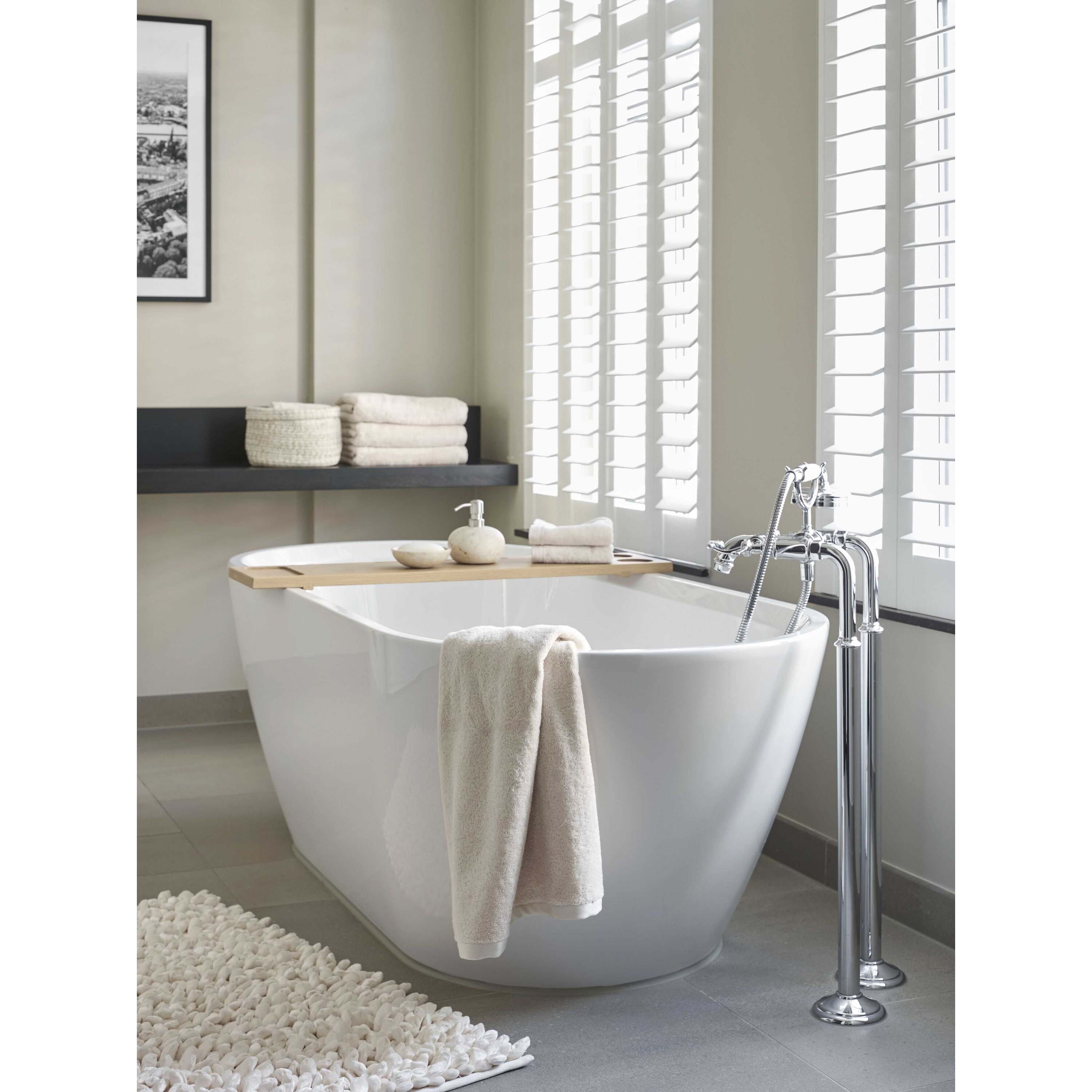 Rocca Badmat Ivory | 60 x 100 cm | Ivoor | Katoen | Polyester