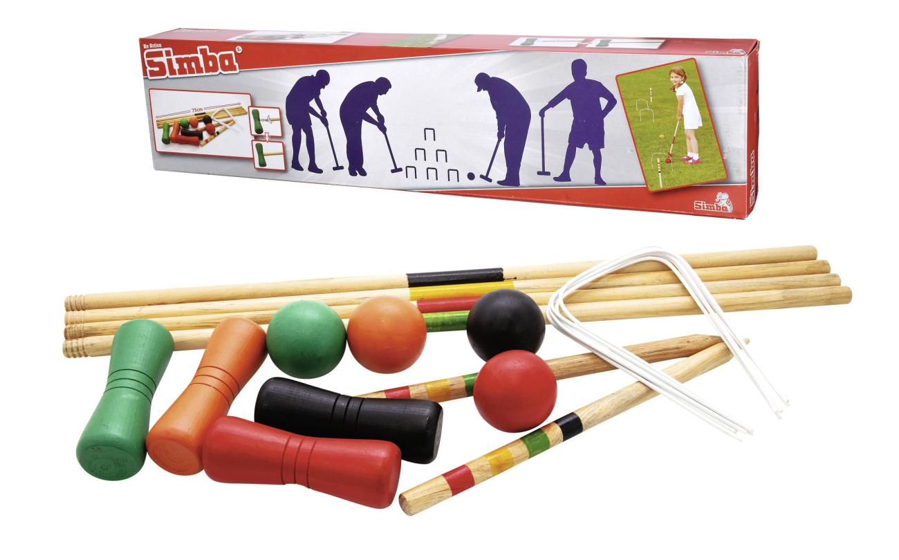 Croquet Set met hamers, ballen en poortjes