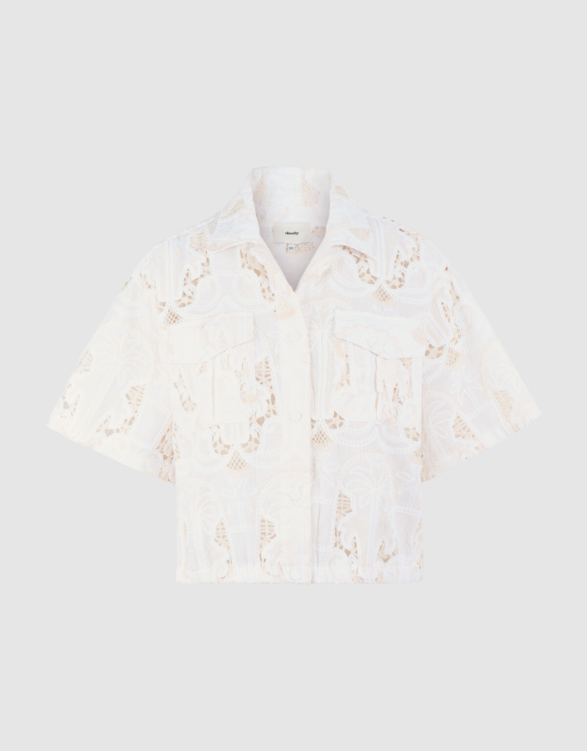Embroidery Blouse Gebroken Wit By Mieke