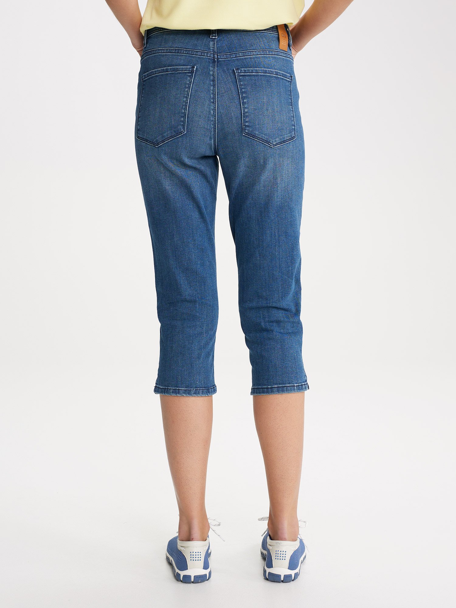 Short Femme En Jean Coton Biologique Bleu
