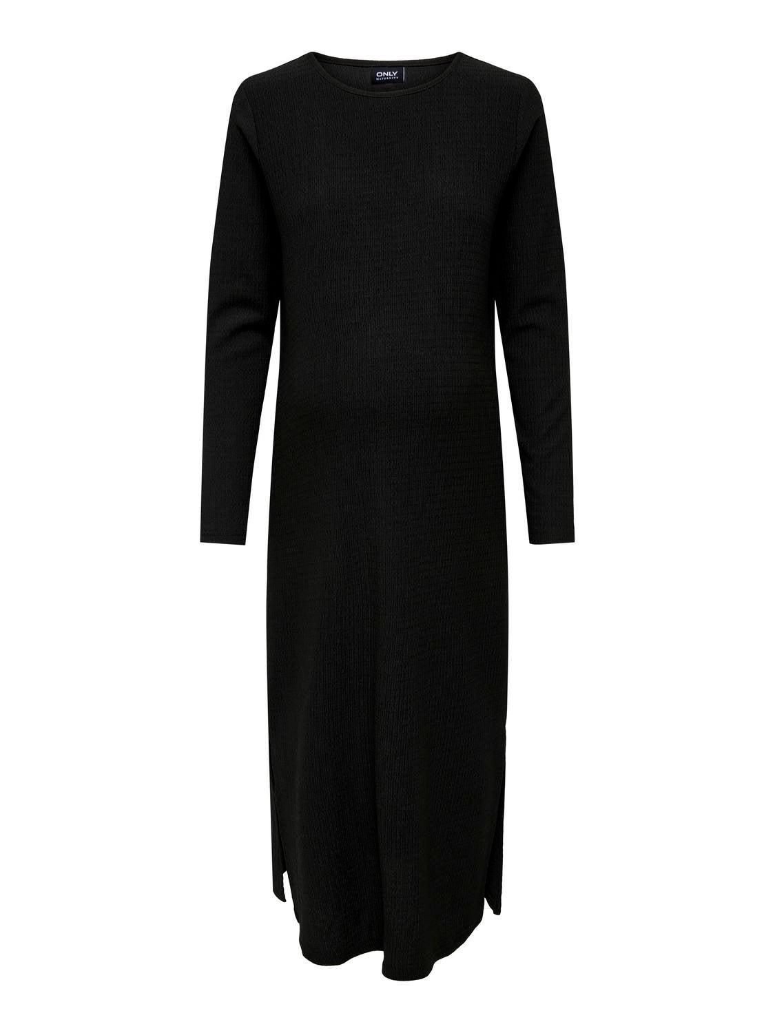 OLMALORA Langes Kleid Black
