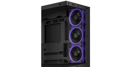 ASUS PC-Gehäuse A31 Plus TG ARGB Schwarz Modernes Gehäuse mit Panoramaseitenfenster und integrierter ARGB-Beleuchtung