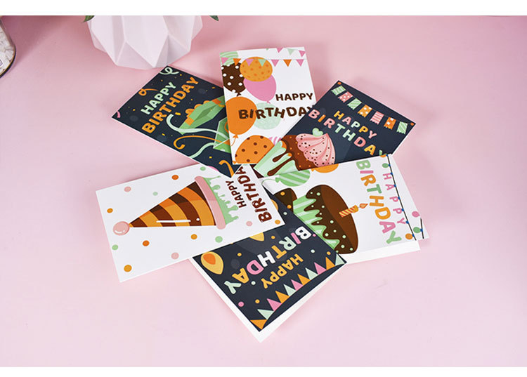(72-tlg. Set) Glückwunschkarten Geburtstags Doppelkarten mit Sticker   Umschläge - Birthday Party